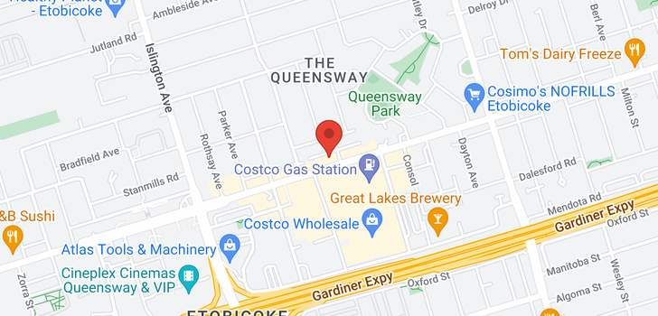 map of 842 THE QUEENSWAY